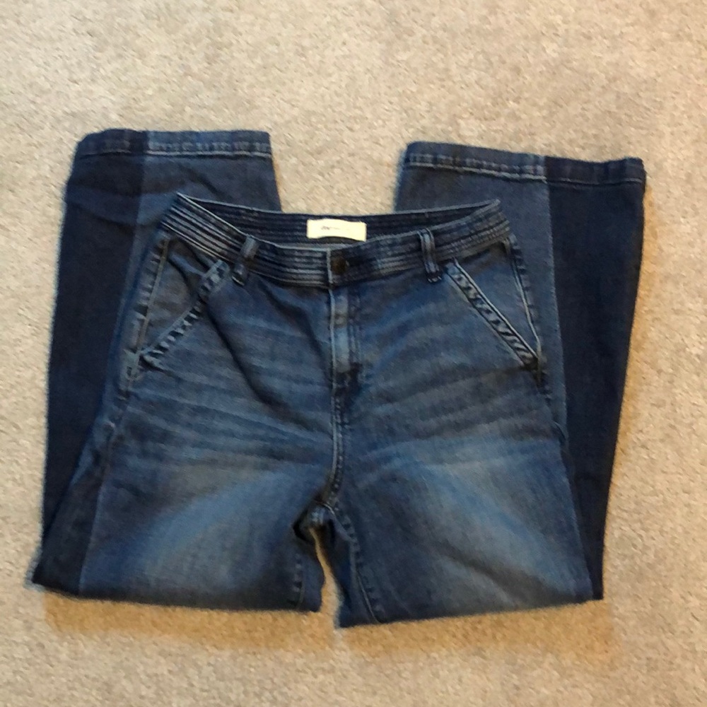 Gap Two-toned Wide Leg Jeans